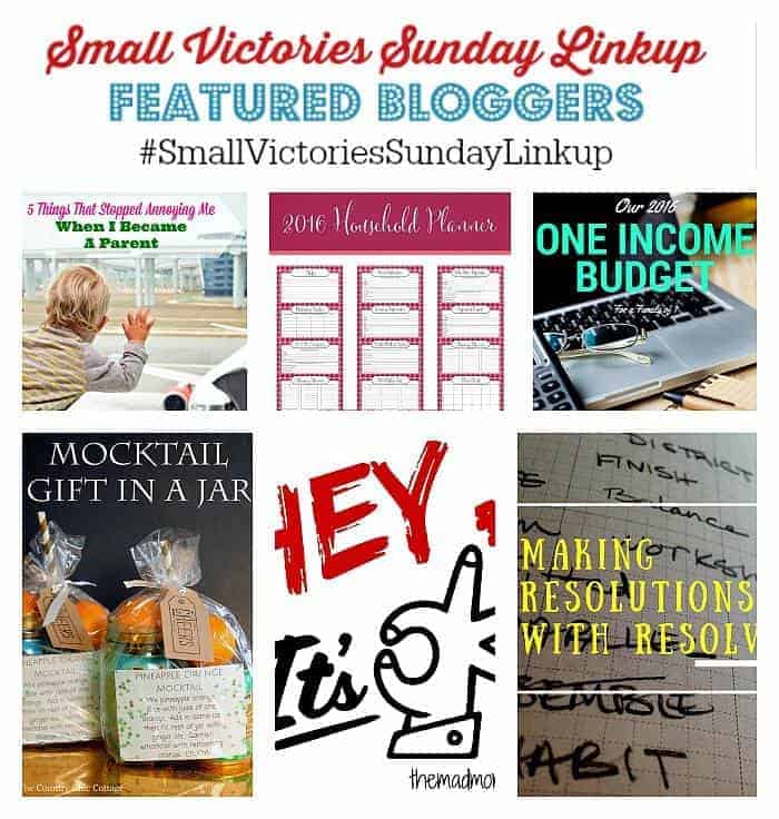 Small Victories Sunday Linkup Featured Bloggers 82