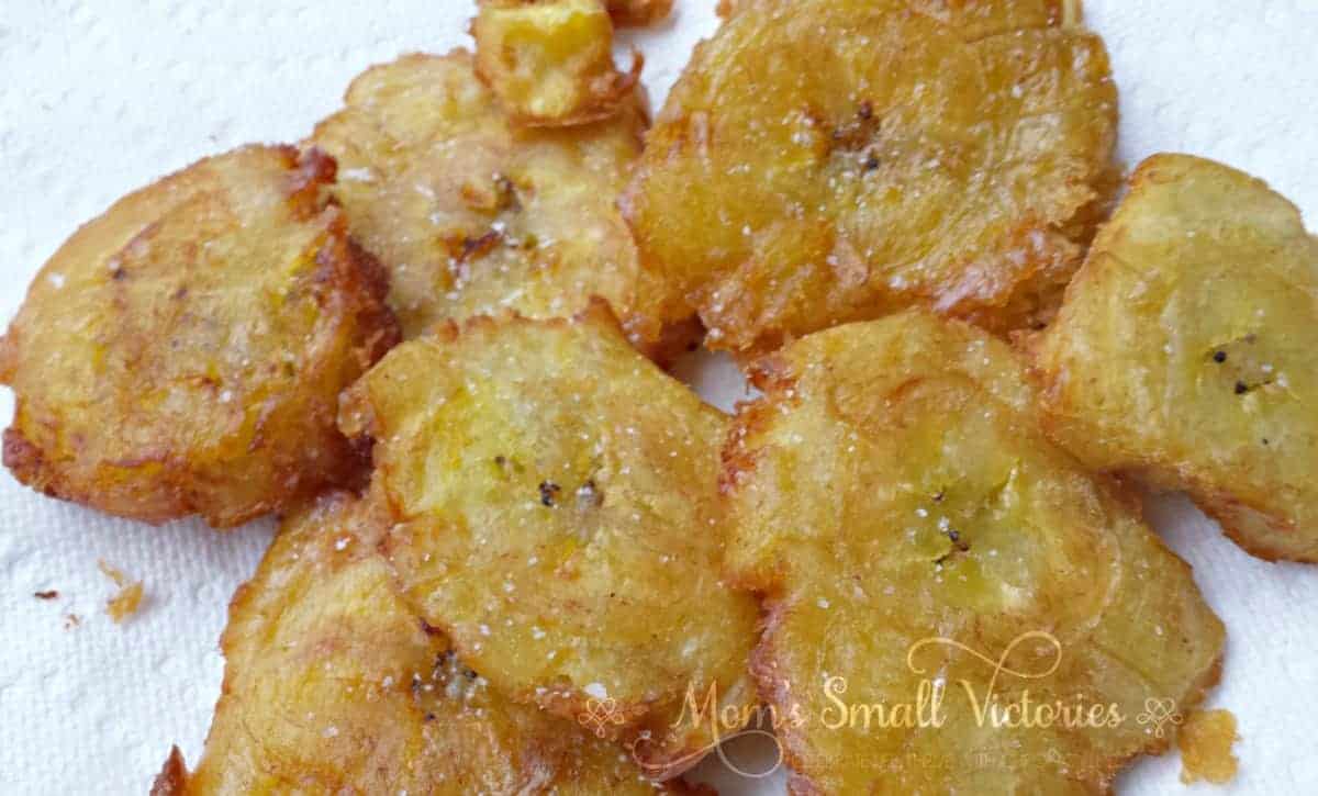 Tostones with Mojo Sauce is a simple and inexpensive side dish that will add a wonderful and tasty Caribbean flair to your meal.