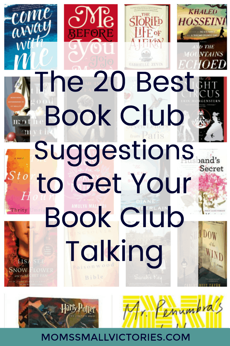 The 20 Best Book Club Suggestions to Get Your Book Club Talking. Recommendations, reviews and free printable discussion questions for your book club to use.