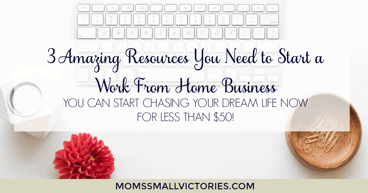 3 Amazing Resources You Need to Start a Work From Home Business. You can start chasing your dream life now for less than $50!