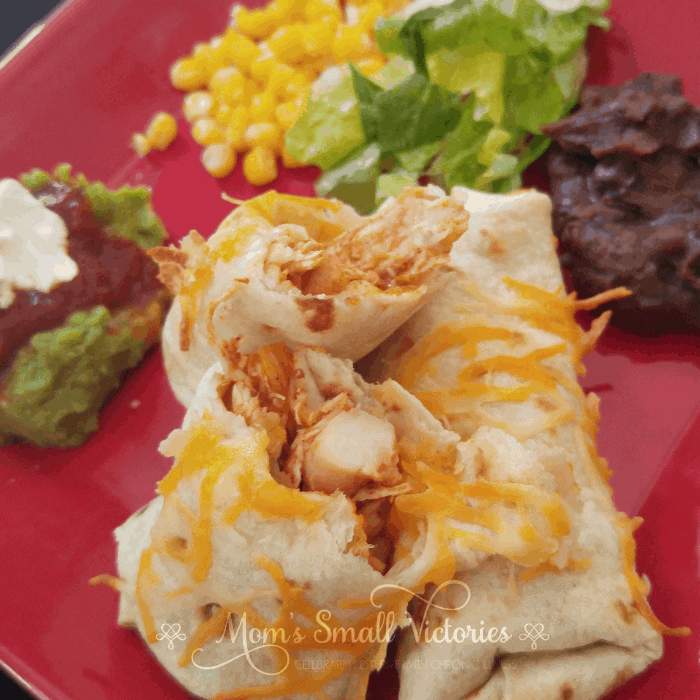 Mexican Chicken and Cheese Chimichangas are melt in your mouth delicious, and perfect to feed the crowd at Christmas or a big party. Easy to freeze or make ahead of time, these chicken and cheese chimichangas taste just as good reheated as they do the day you made them. A simple, comforting recipe that is sure to be a crowd pleaser for even the pickiest eaters.