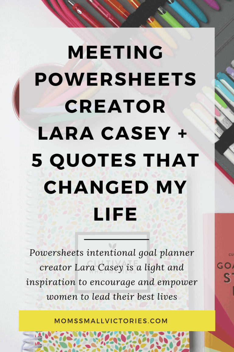 Powersheets with Lara Casey – Meeting in Real Life + Exciting News