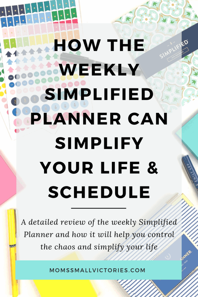 How the weekly Simplified Emily Ley Planner can simplify your life and schedule