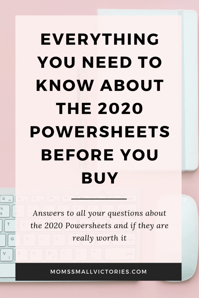 Everything You Need to Know about the 2020 Powersheets Goal Planner Before You Buy. I answer all the most frequently asked questions about the 2020 Powersheets and if they are really worth it. Find out the pros and cons, what's new in 2020, my honest review, best accessories and more in this complete 2020 Powersheets buying guide. A MUST READ before you buy.