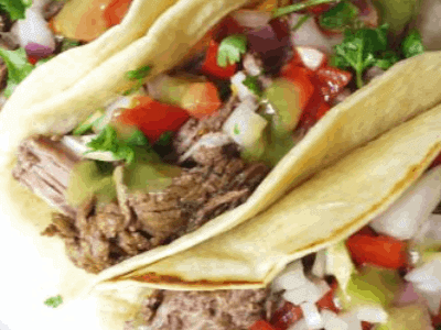 slow cooker Mexican barbacoa beef is perfect for a taco or nacho bar at parties